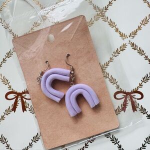 Purple Rainbow Earrings